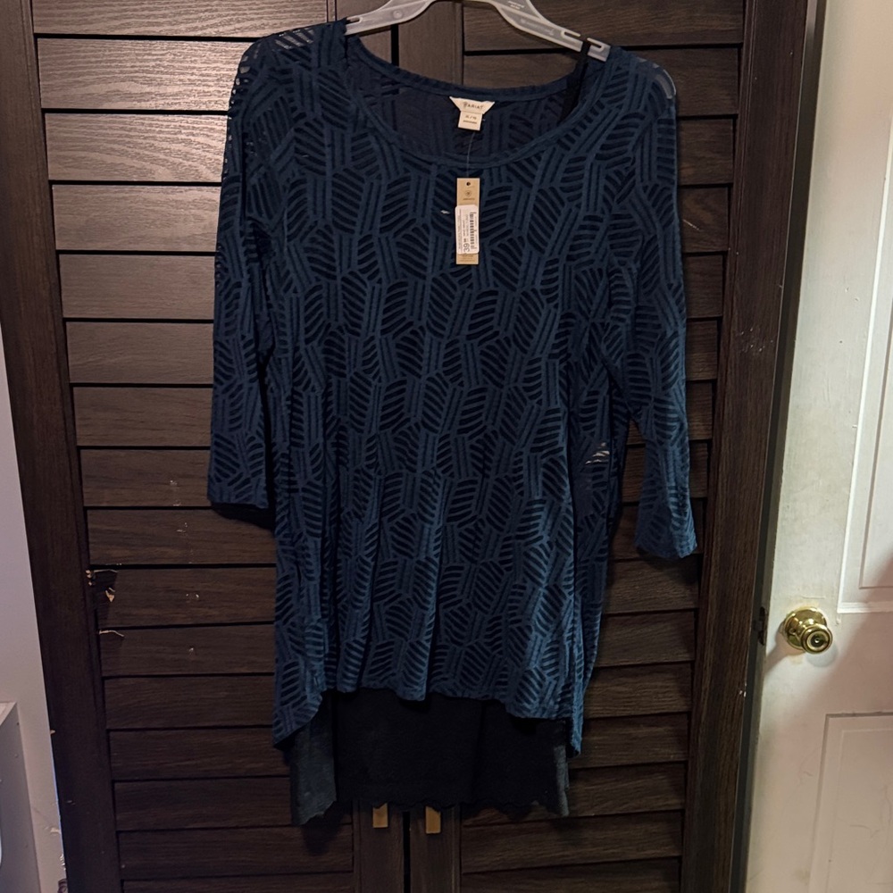 Ariat Navy Blue Patterned Tunic Dress